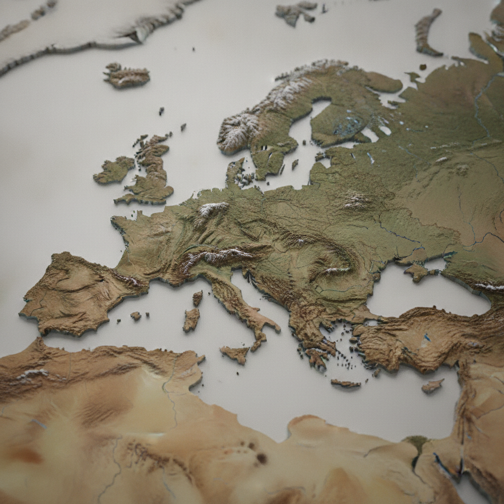Europos gamtinis žemėlapis: stulbinanti žemyno įvairovė
