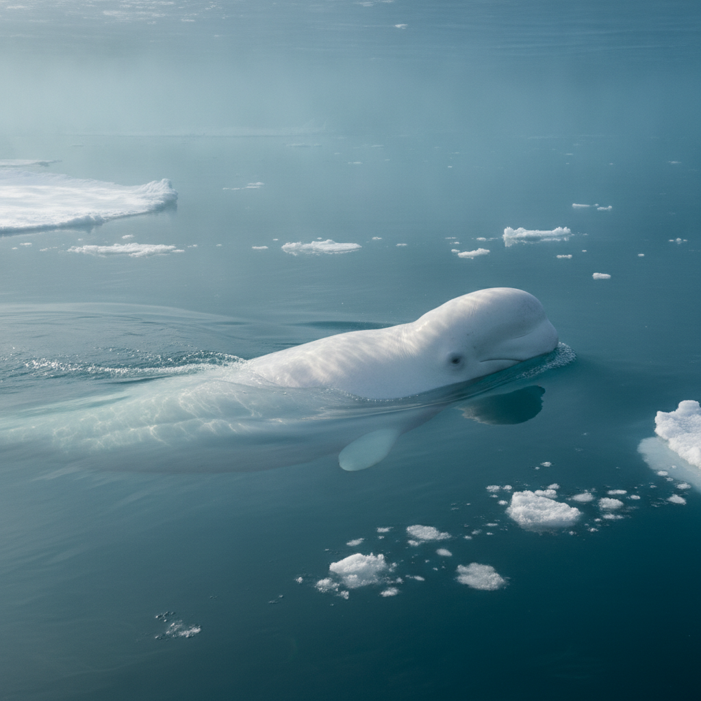 Baltasis delfinas: 10 stulbinančių faktų apie Arkties gyvūną