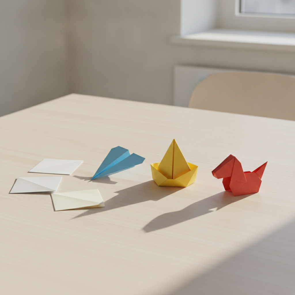 Lengvi origamiai vaikams: paprastos idėjos pradedantiesiems